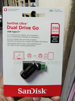 Sandisk Ultra Dual Drive Go Usb Type-C - 256gb (Black)
