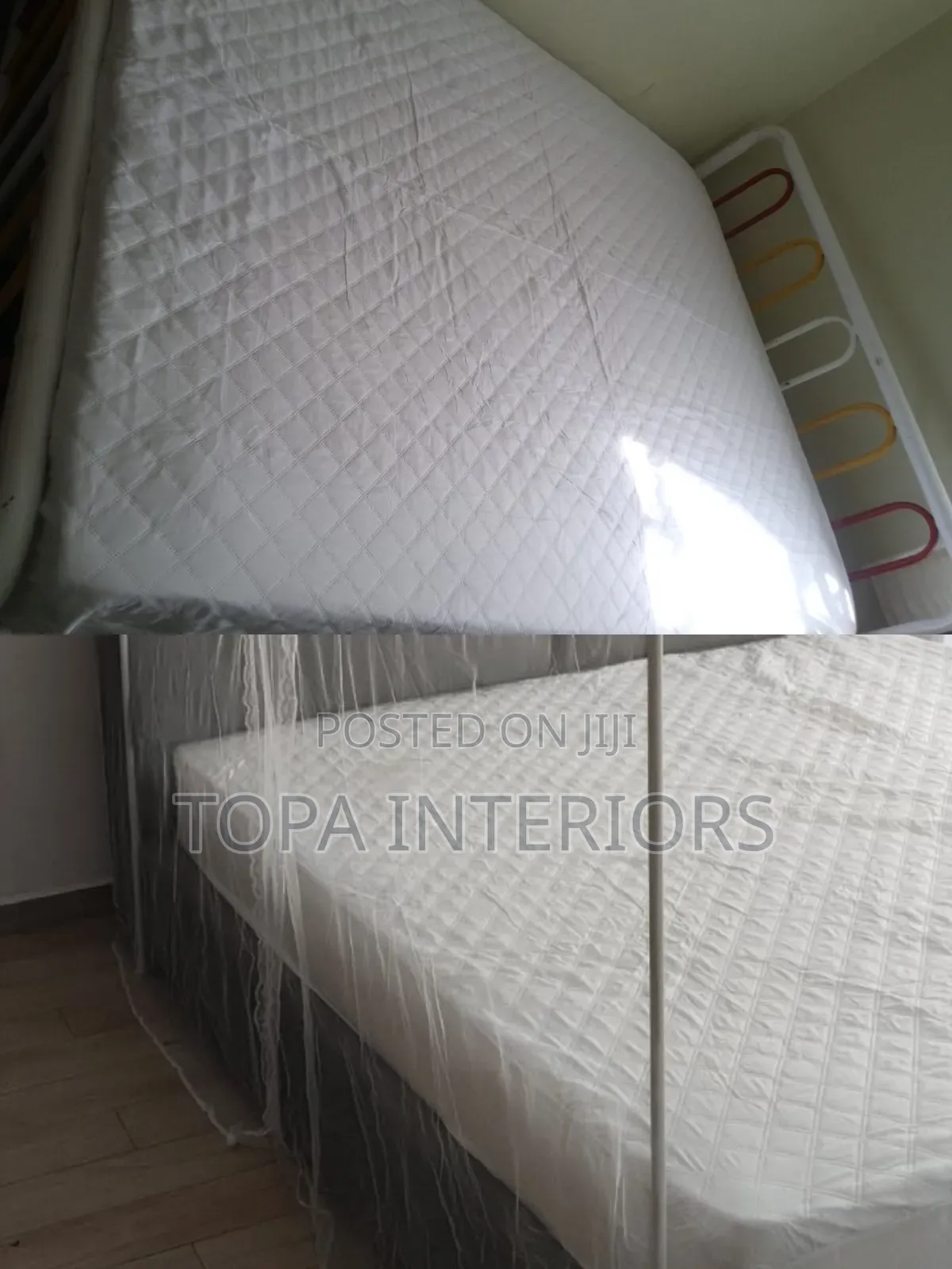 Lury Bedding White 4x6 Quilted Fitted Waterproof Mattress Protectors