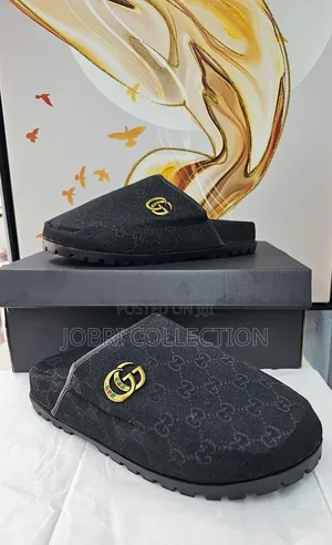 High Quality Black Gucci Clogs