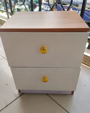 Julz Modern Bedside Table With 2 Storage Drawers