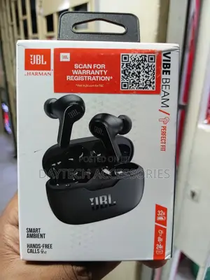 JBL Vibe Beam True Wireless Earbuds – Deep Bass Sound