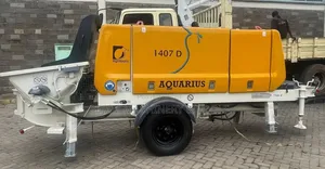 Aquarius 1407 D Stationary Concrete Pump With 100m Delivery Pipe