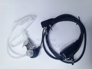Clear Acoustic Tube Fbi Headset With Push To Talk Button