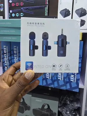 Wireless Lavalier Microphone Kit For Phones Cameras Tablets