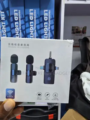Wireless Lavalier Microphone Kit With Noise Reduction System
