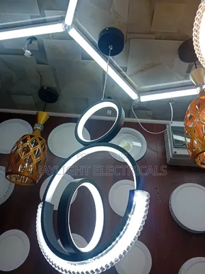 Simple Dining Room Chandelier Creative Led Strip Pendant Light