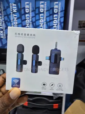 Dual Wireless Lavalier Microphone 3-in-1 Receiver Recording Kit