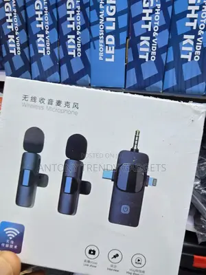 Wireless Lavalier Mic 2.4ghz Noise Cancellation Recording Kit