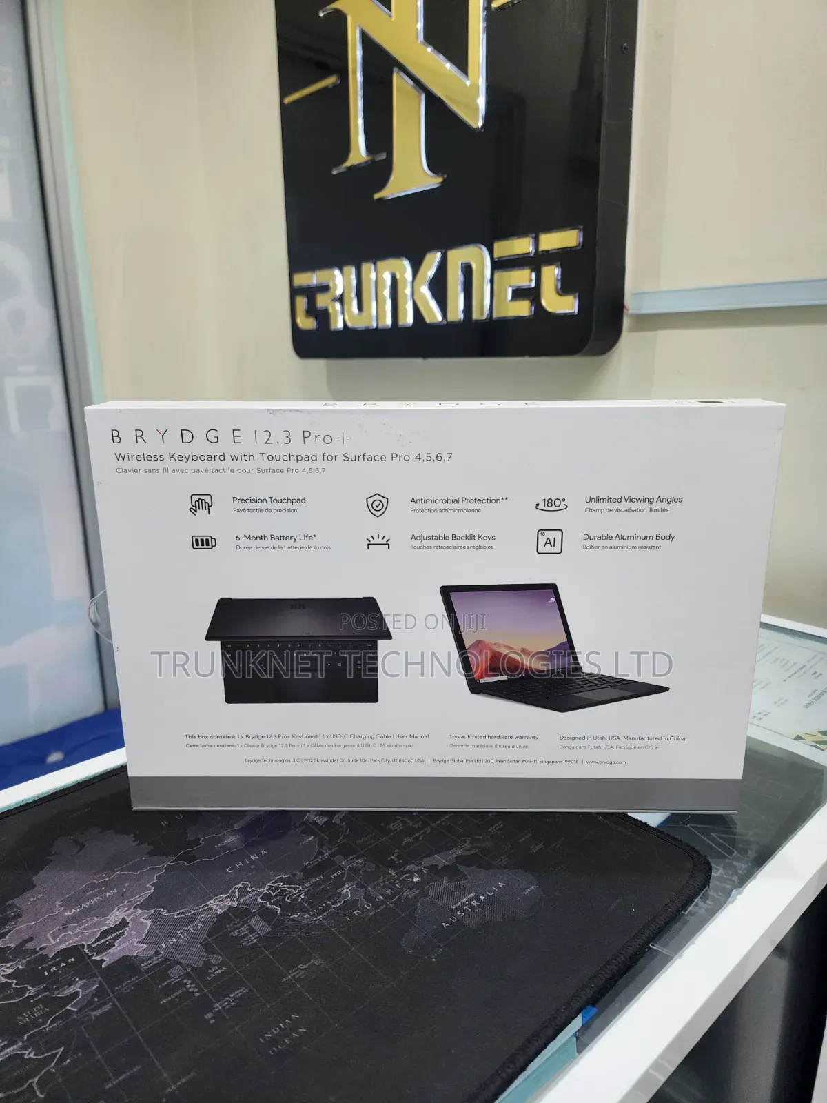 Wireless Kesyboard With Touchpad for Surface Pro
