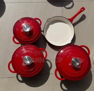 7 Pieces Cast Iron Pots