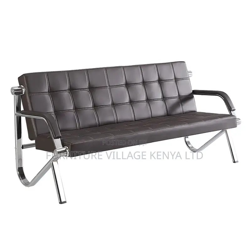 Leather 5-Seater Lobby Sofa Set