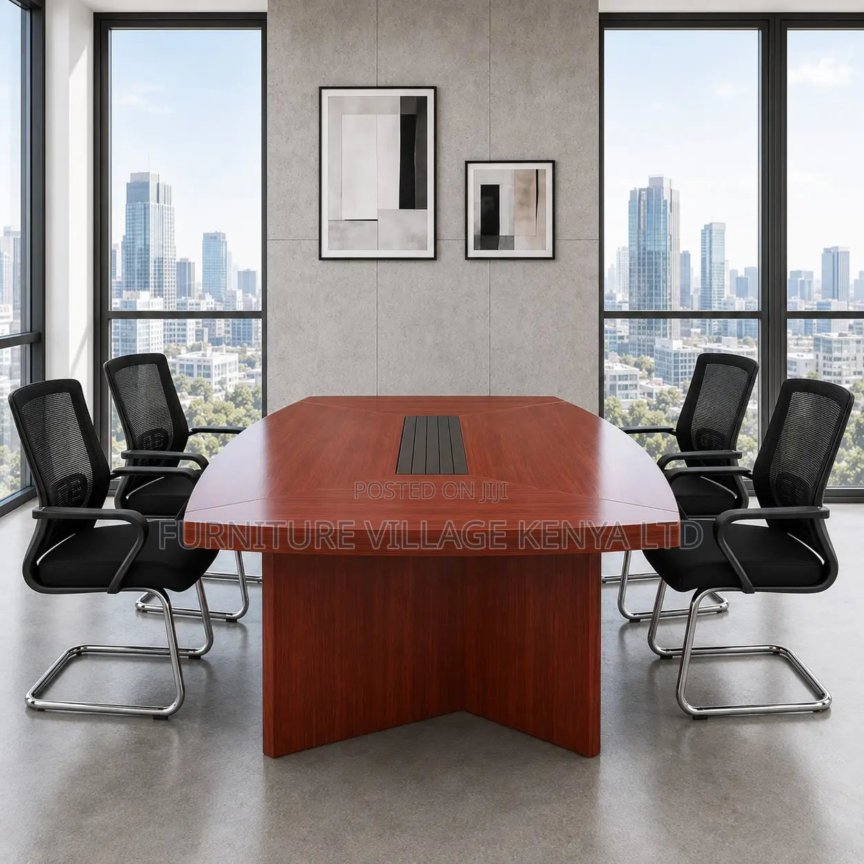 Mahogany Boardroom Table