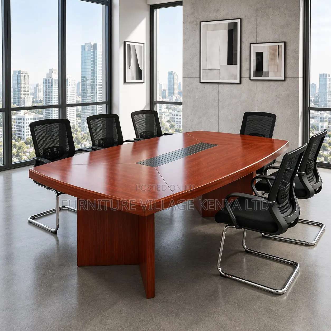 Mahogany Boardroom Table