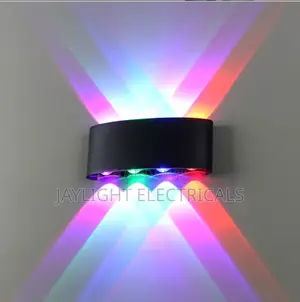 Outdoor RGB Wall Light White Black 8w Led Lamp