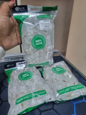 Cat6 Rj45 Connectors 100 PCS Through Hole