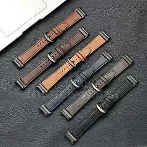 Samsung Galaxy Watch 7 6 4 5 Fe No Gap Leather Smart Watch Strap/Band