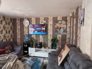 Flutted and Marble Wallpaper Installed on Tv Walls