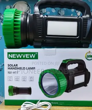 50w Solar Handheld Torch Is a Portable, Rechargeable Lighting Device
