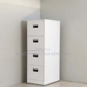 4 Drawer Single Lock Metallic Cabinet