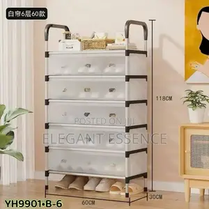 6 Layer Multifunctional Dust Proof Covers Shoe Rack