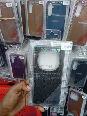 Redmi Note 14 Pro Black, Textured Solid Material Cover