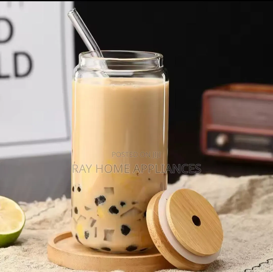 Portable Smoothie Jar With Straw