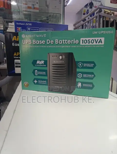 1050va Ups Backup Battery 1kva Lightwave Ups With 2 Universal Outlets