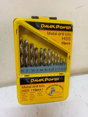 Metal Drill Bits/13 Piece High-Speed Steel Metal Drill Bit Set.