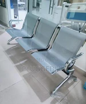 Stainless Steel 3-Seater Waiting Bench