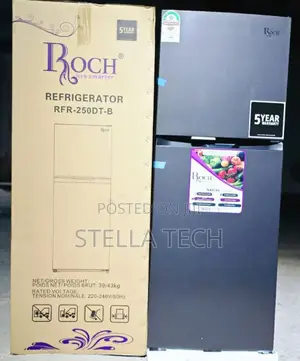 197 Litres Roch RFR-250-Dt-B Double Door No Frost Refrigerator