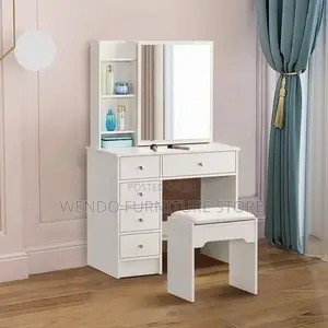 Dressers; Home Bedroom Wooden Dressing Table Vanity Set