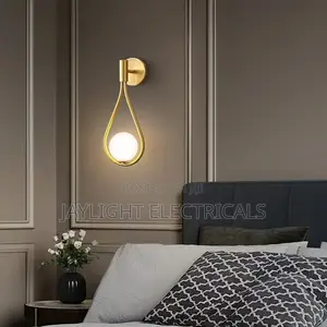 Wall-Mounted Led Lighting Lamp Brass Glass Indoor Decorative Hanging