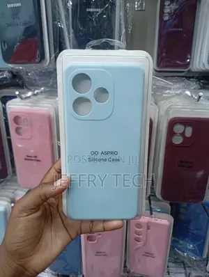 Oppo A5 Pro Light Blue Built-in Camera Bumper Cutout Area Cover
