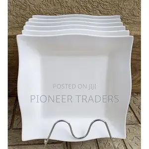6 PCS Square Ceramic Plates