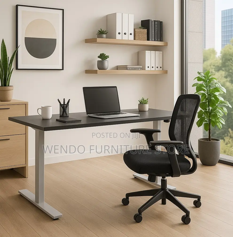 Office Table; 120cm Electric Adjustable Standing Office Computer Desk