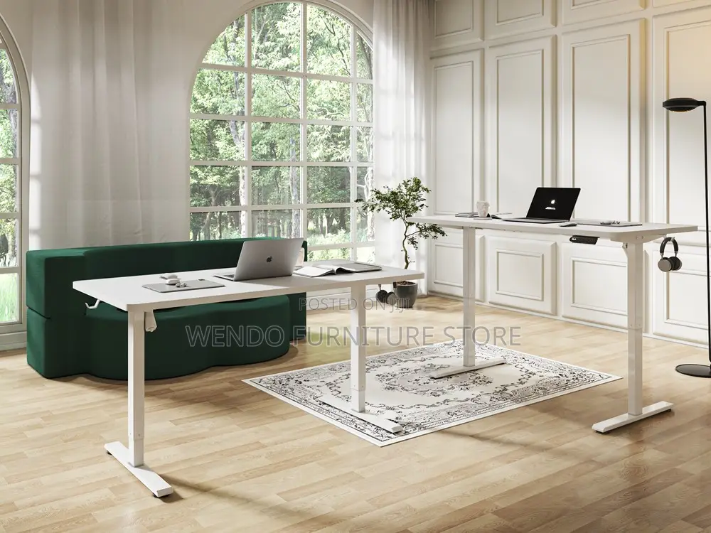 Office Table; 120cm Electric Adjustable Standing Office Computer Desk