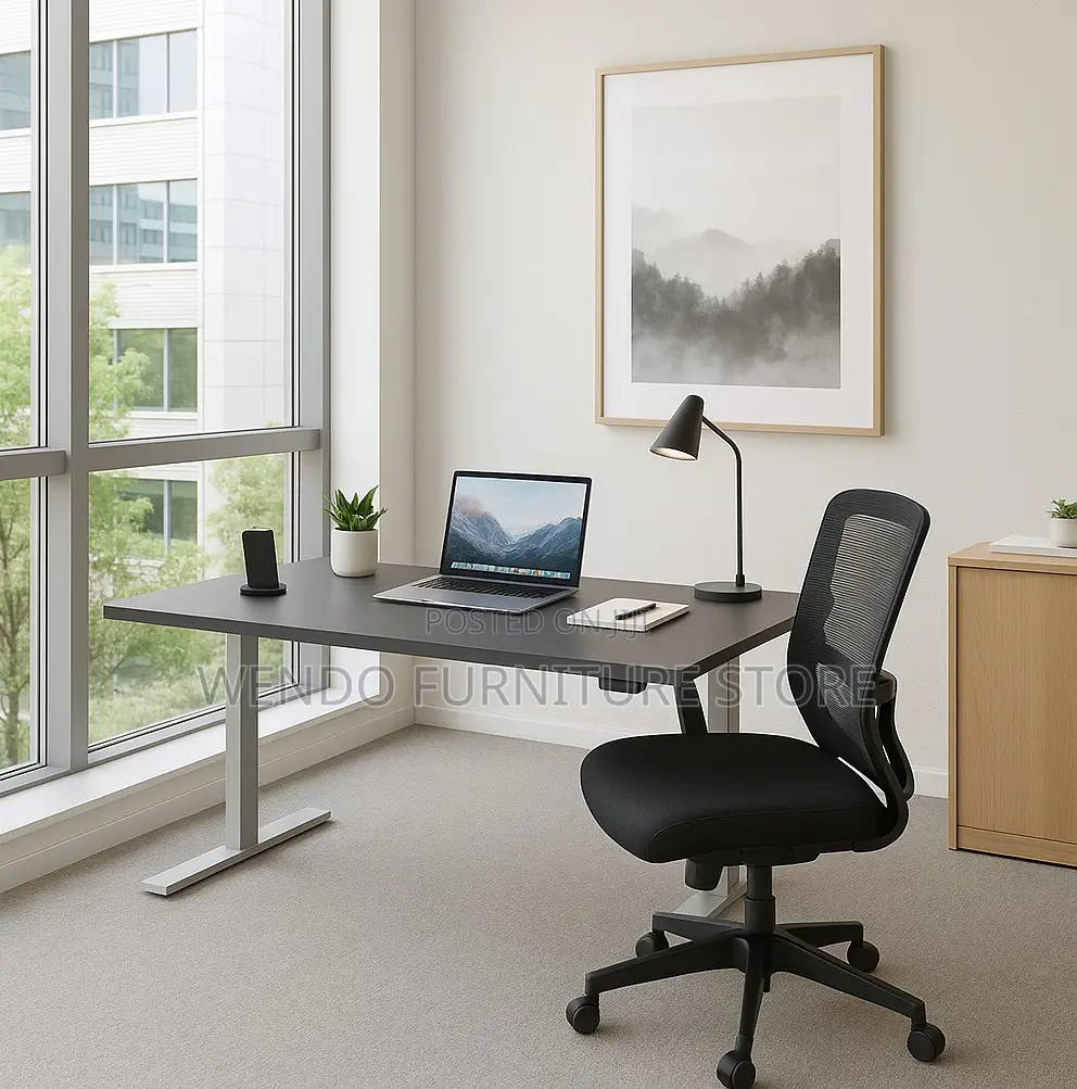 Office Table; 120cm Electric Adjustable Standing Office Computer Desk