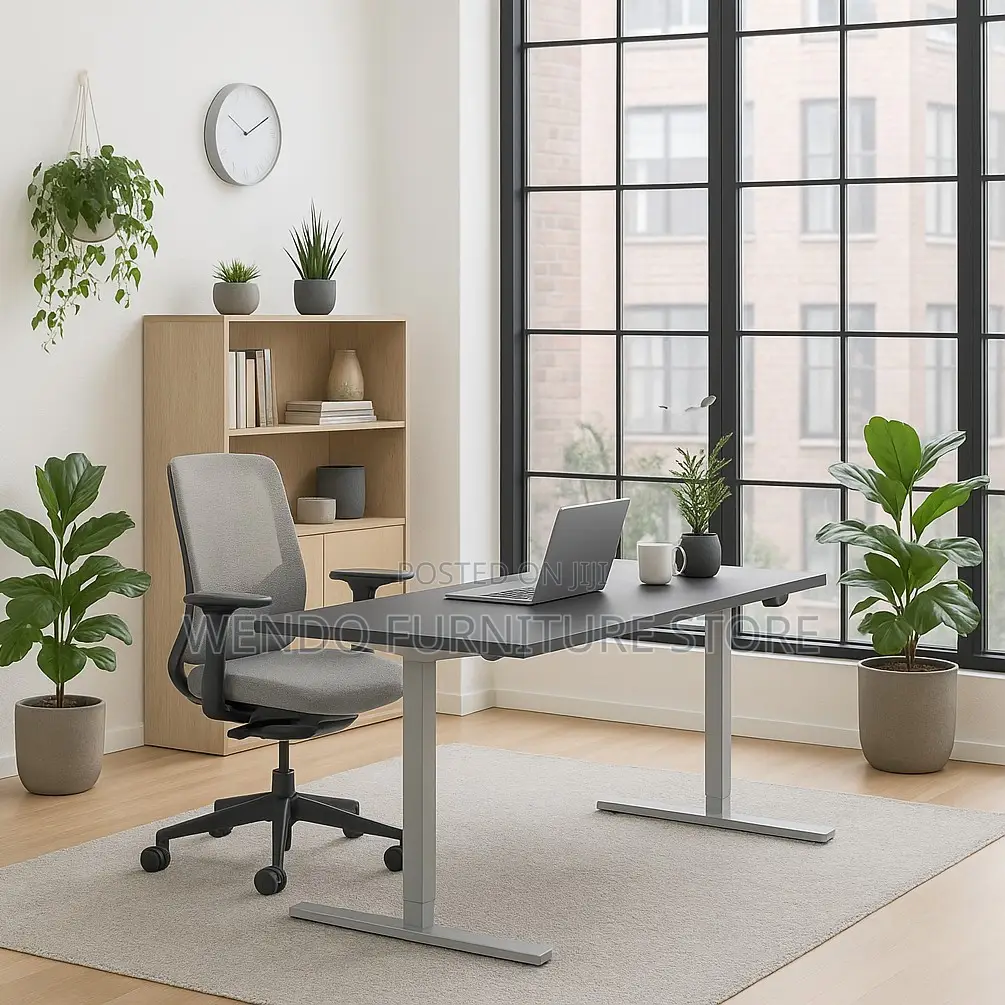 Office Table; 120cm Electric Adjustable Standing Office Computer Desk