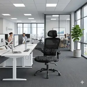 Office Chairs; Orthopedic Office Chair With Fabric Backrest