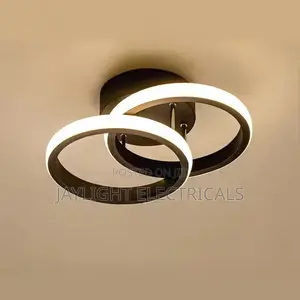 Round Led Ceiling Light Fixture Acrylic Cover for Bedroom Interior