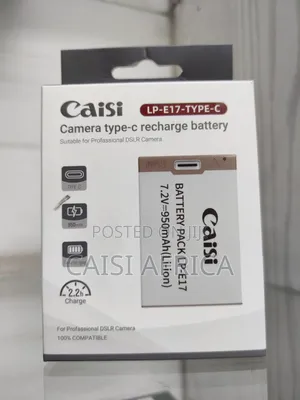 Caisi Lp-E17 Type-C Rechargeable Battery 950mah