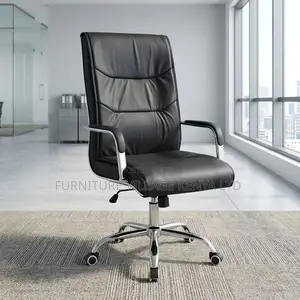 Leather Swivel Computer Seat.