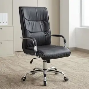 Leather Swivel Computer Seat.