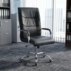 Leather Swivel Computer Seat.
