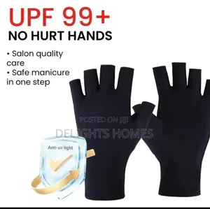 Anti Uv Radiation Gel Dryer Machine Protection Gloves_za