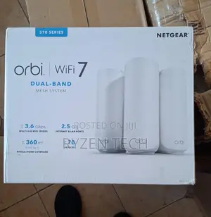 Netgear Orbi 370 Series Dual-Band Wifi 7 Mesh System Rbe373