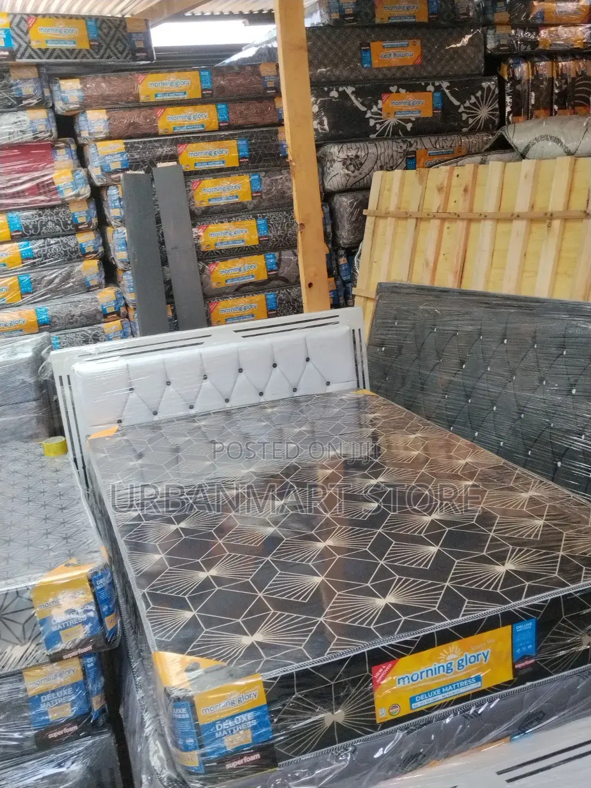 Morning Glory 8” Plain Mattress 4x6 Medium Density Comfort