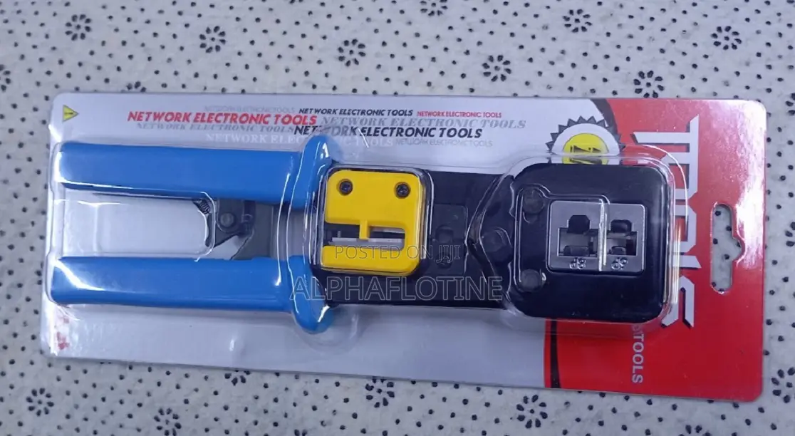 Crimp Tool Pass Thru Cat5 Cat5e Cat6 Cutter Stripper Crimper Tool