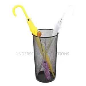Black Wire Mesh Umbrella Bucket