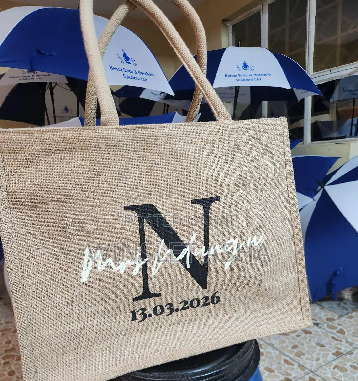 Custom Jute Bag Branding